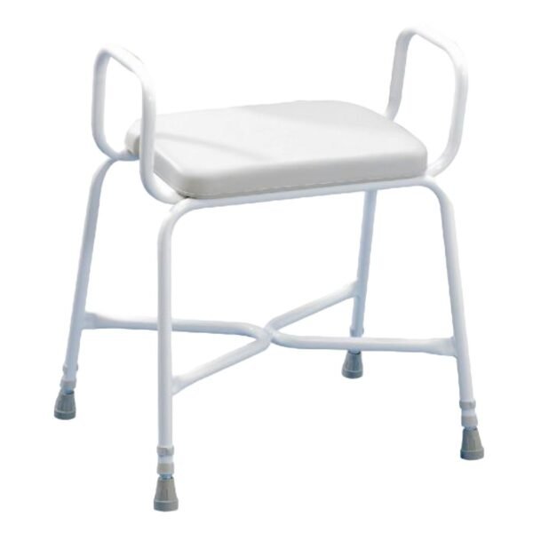 Homecraft Sherwood Plus Bariatric Shower Stool, Padded Seat, Arms, no Backrest